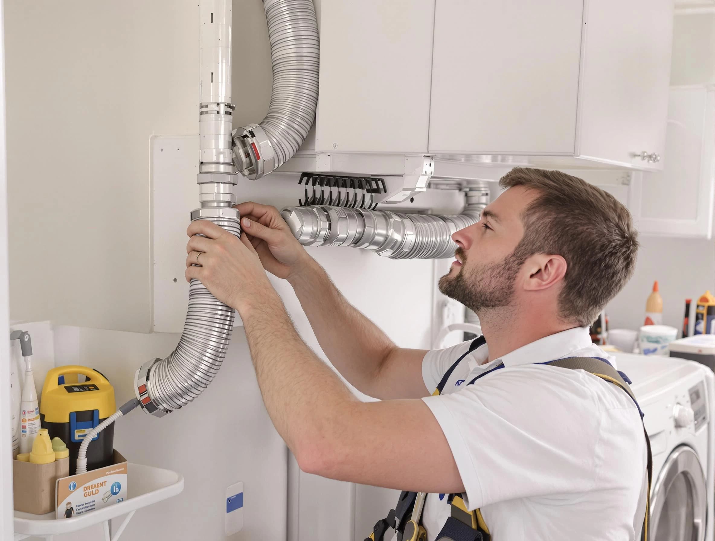 Professional dryer vent repair and installation by Peachtree City Dryer Vent Cleaning in Peachtree City