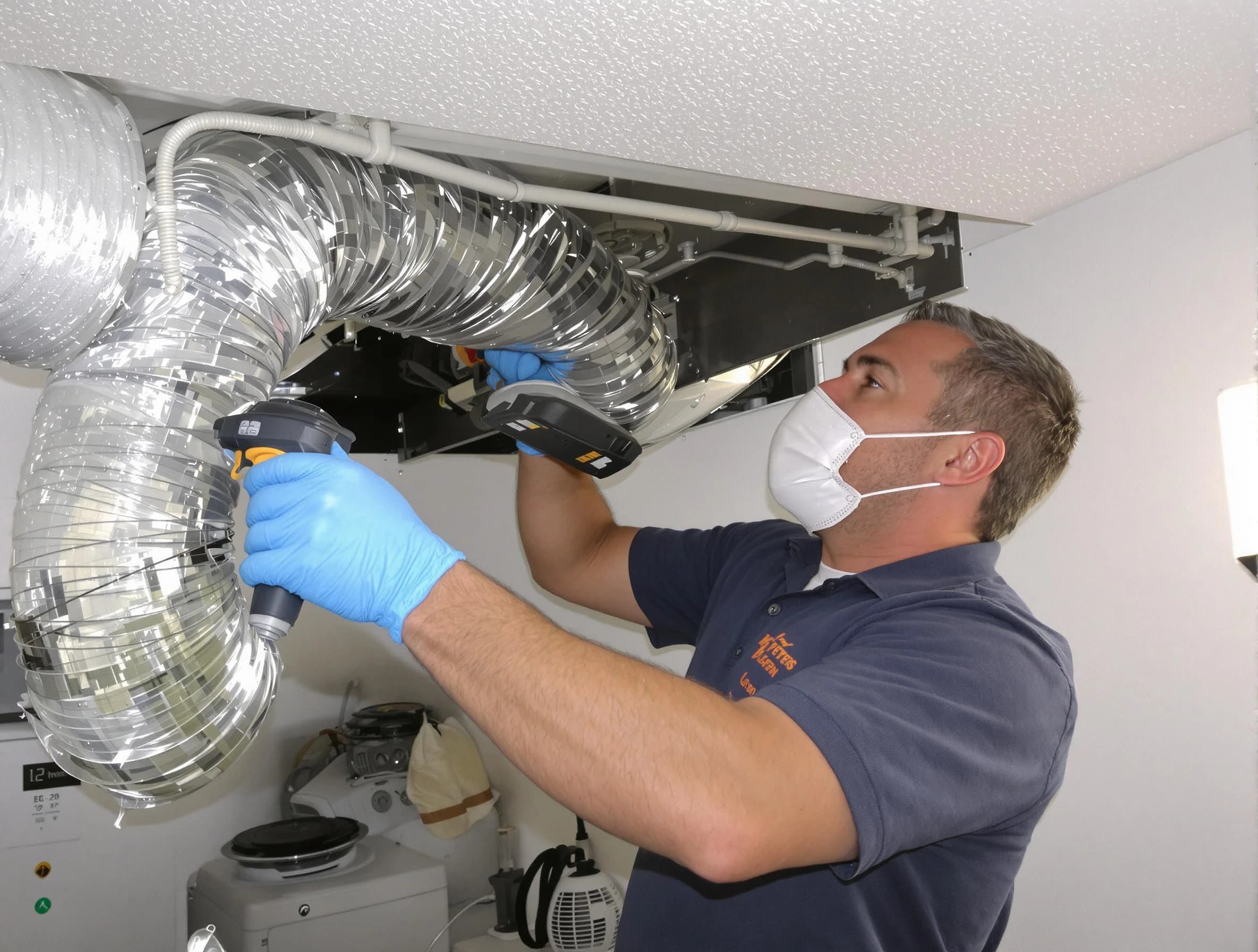 Peachtree City Dryer Vent Cleaning professional performing thorough residential dryer vent cleaning in Peachtree City