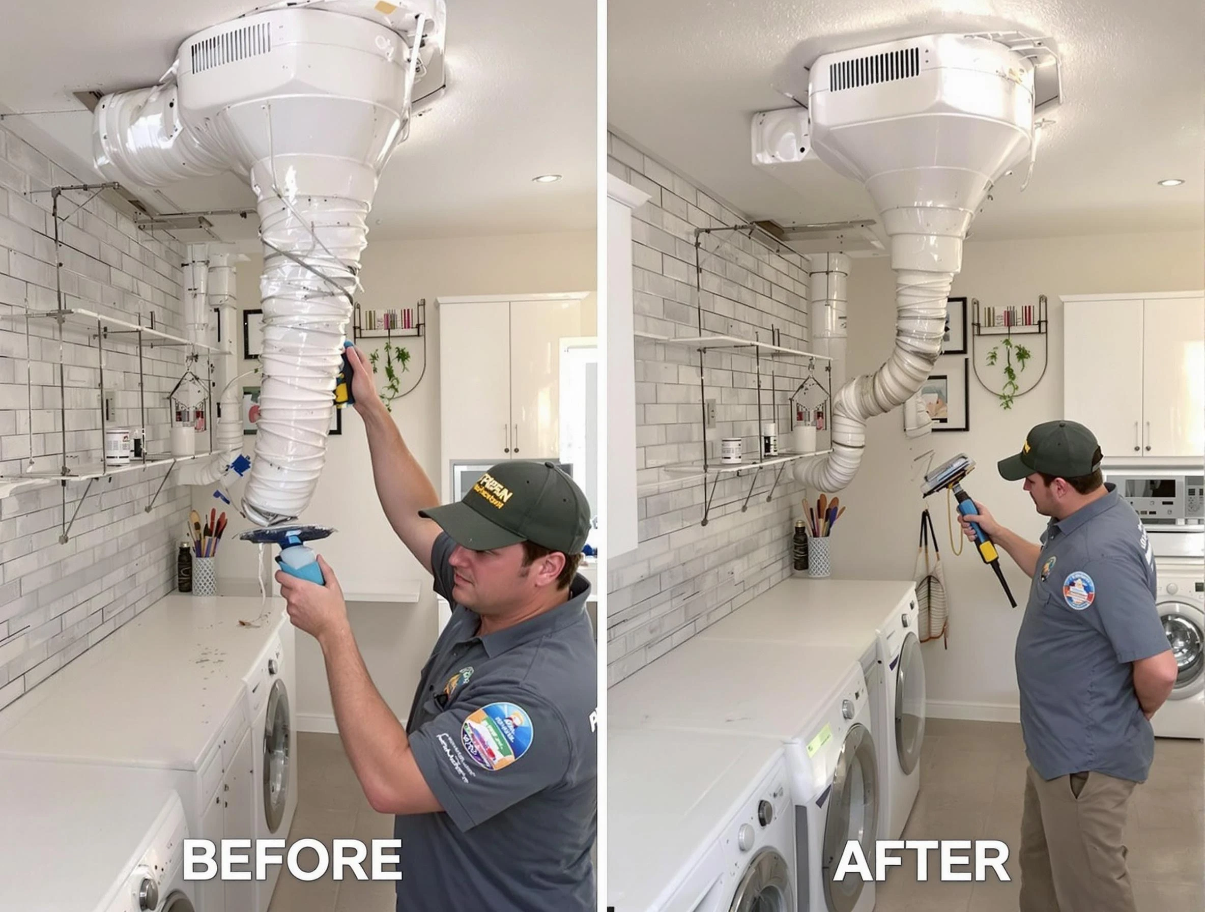 Professional dryer exhaust vent cleaning by Peachtree City Dryer Vent Cleaning in Peachtree City